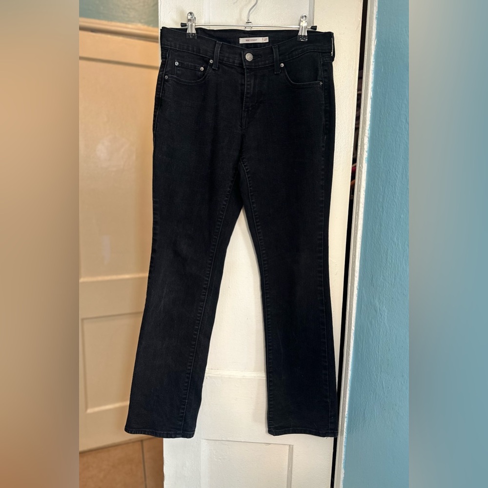Levis 505 Straight Black Jeans Size 4 / 27 Black Tab